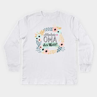 Allerbeste Oma der Welt Geschenk Kids Long Sleeve T-Shirt